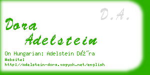 dora adelstein business card
